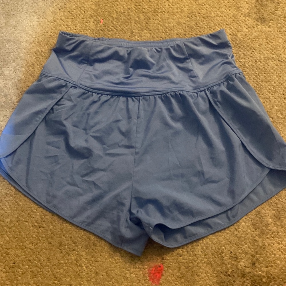 Blue Gym Short - Love Tree, Large